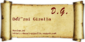 Dézsi Gizella névjegykártya